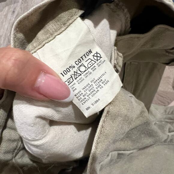 Patagonia Vintage Tan Beige Hiking Canvas cotton Shorts Size 30 - Picture 6 of 11